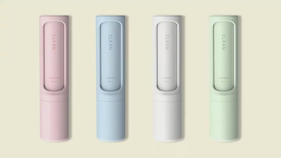 Compact Reusable Pet-Hair Brush